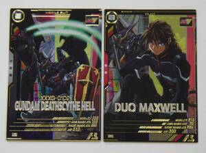 [ arsenal base ]UT02-020 P Gundam tes size hell UT02-058 P Duo * Max well 2 pieces set new maneuver military history Gundam W