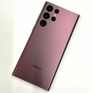 【中古/ジャンク】SIMフリー au Galaxy S22 Ultra 256GB SCG14 バーガンディ 〇判定【全国送料無料/名古屋大須店】