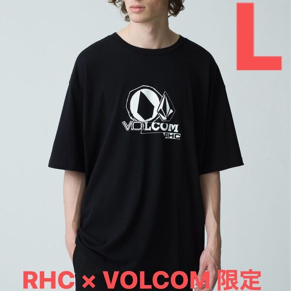 RHC × VOLCOM Removed Tee【L】半袖Tシャツ ボックスロゴ ボルコム ロンハーマン 別注 ブラック【新品】