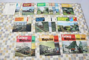 ◇ 洋書 23冊 まとめ｜鉄道関係 RAILWAY WORLD MAGAZIN 1968-1975 ｜ 鉄道関連 資料 古資料 古本｜当時物 ■N9675