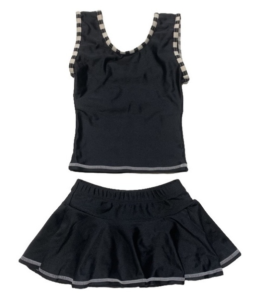 新品 女子スクール水着 セパレート 2点セット 110サイズ(ブラック)