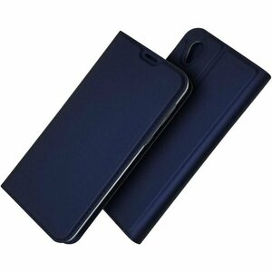 AQUOS sense2 ケース SH-01L SHV ポケット スタンド機能 軽量 超薄型 選べる４色 ブルー 86