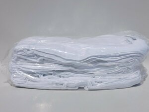 【120枚/送料無料】白タオル 85cm×35cm 10ダース 真っ白 雑巾などに 大量 まとめて 手拭き 新品未使用 字あり 100枚以上