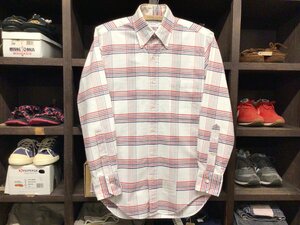 MADE IN USA THOM BROWNE B.D COTTON CHECK SHIRT SIZE 0? アメリカ製 トムブラウン ボタンダウン コットン チェック シャツ
