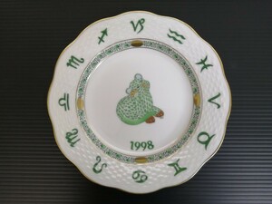 HEREND　イヤープレート　1998年　ヘレンド　ZODIAC PLATE　王道十二宮　干支　飾り皿　限定品　キッチン・インテリア雑貨　コレクション