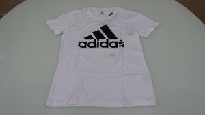 h197-40002 アディダス adidas レディース Tシャツ ホワイト 白色 【L】半袖 綿100% ※汚れ