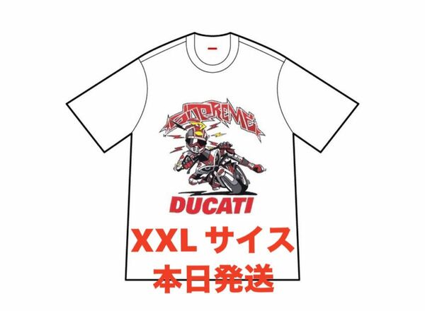Supreme x Ducati Bike Tee "White"