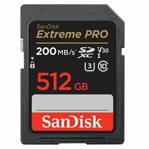新品 SanDisk SDXCカード 512GB SpeedClass10 UHSスピードクラス3 200MB/s