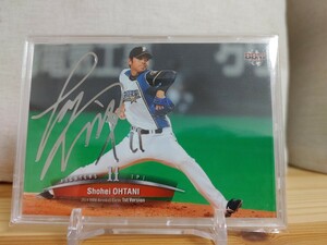 2014 BBM 大谷翔平 シルバーサイン print auto 日本ハム ファイターズ エンゼルス ドジャース 銀箔サインカード