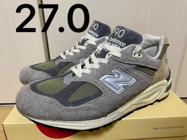 New Balance 990V2 "Gray" M990TD2 27.0㎝