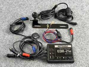 *Y31 прямые продажи! прекрасный товар действующий Mitsuba солнечный ko-wa регистратор пути (drive recorder) EDR-21α передний и задний (до и после) 2 камера беспроводной LAN