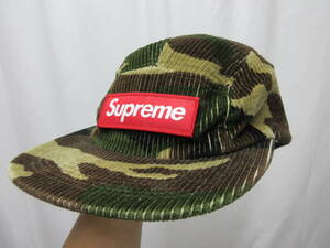 1000円スタート シュプリーム Supreme Camo Corduroy Camp Cap キャンプ キャップ