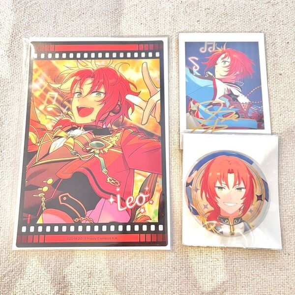 あんスタ 月永レオ クリアカード 缶バッジ