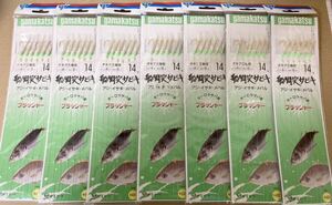 サビキ 船 胴突 がまかつ フラッシャー 仕掛け オーロラ サバ皮 14号 7枚 6本針　gamakatsu