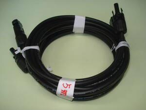 * sun light solar cable *HCV3.5SQ cable black 5m extension cable MC-4 type connector attaching * not yet electrification 