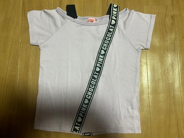 パープル半袖Tシャツ 130サイズ