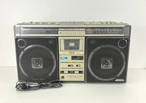 【HK5656】 通電OK SHARP シャープ GF-508SB THE SEARCHER-XL ラジカセ STEREO RADIO CASSETTE RECORDER FM/AM 昭和レトロ オーディオ機器 