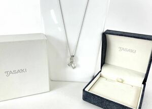 【SM1086】 TASAKI タサキ 田崎 真珠 パール シルバーネックレス SILVER 装飾小物 アクセサリー 箱付き 約3.8g 