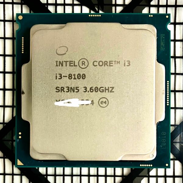 CPU Intel Core i3-8100 3.6GHz 4コア4スレッド Coffee Lake 動作確認済み