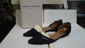  бренд обувь и т.п. большой ликвидация :tsumori chisato WALK* Tsumori Chisato * плоская обувь * прекрасный товар *size24cm
