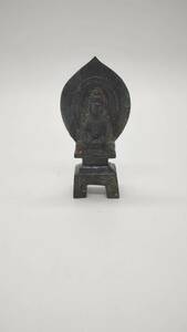 中国 古物 仏像 時代物 古銅 銅製 清時代 背中あり 仏教美術 中国古美術
