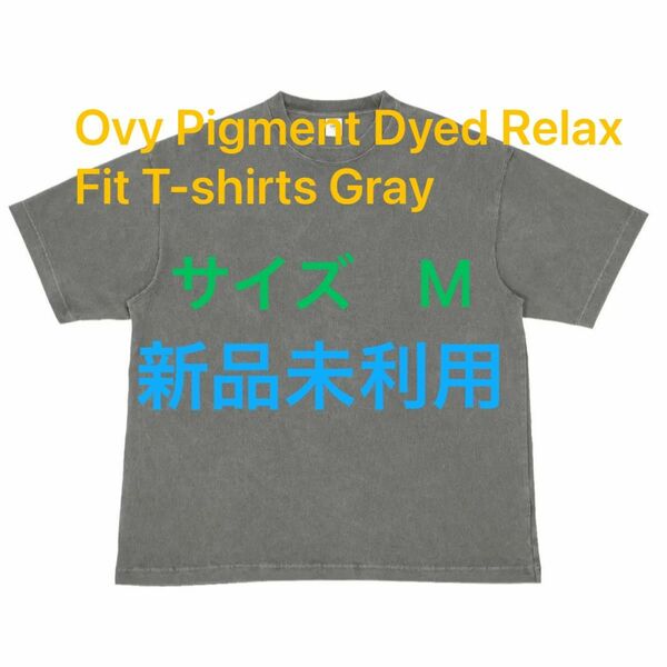 Ovy Pigment Dyed Relax Fit T-shirts gray