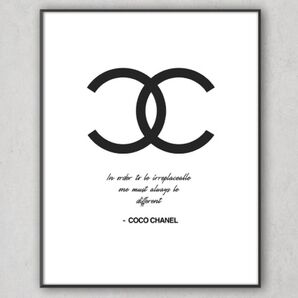H147 アートポスター インテリア CHANEL シャネル シンプル かわいい