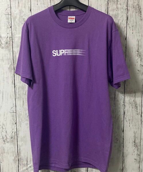 シュプリーム Supreme Motion Logo Tee Purple M