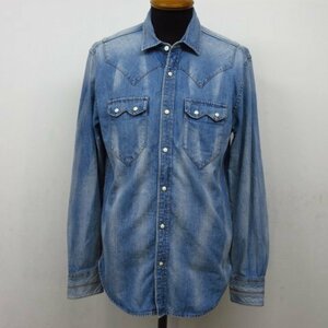 y4501　LEVI'S メンズ　デニムジャケット　Lサイズ　白スナップボタン　リーバイス　PCL-16T