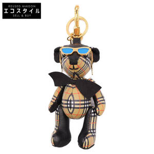 1 иен BURBERRY Burberry черный × Brown noba проверка солнцезащитные очки Thomas Bear сумка очарование / брелок для ключа 