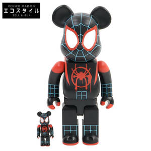 1 иен Человек-паук ma- bell миля zmo RaRe sSPIDER-MAN INTO THE SPIDER-VERSE 100% & 400% Bearbrick произведение искусства 