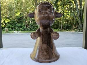  Nara прекрасный .yoshitomo nara Little Pilgrim Night Walking WOOD 28CM