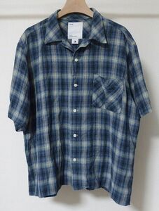 ALONE Inc アローン Rayon Shirt Check オープンカラー 半袖 チェック レーヨン シャツ 3