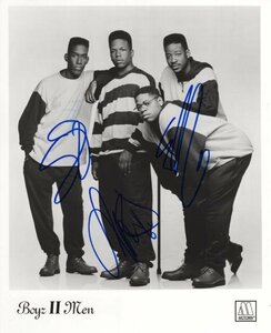 [UACCRD] boys II men by3 name autograph autograph #R&B group *