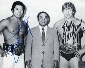 [UACCRD] wistaria wave ..& Bob ba Clan do autograph autograph # Professional Wrestling la-/ Dragon & New York. ..*
