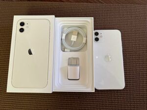【液晶割れあり】iPhone11 SIMフリー ホワイト Apple