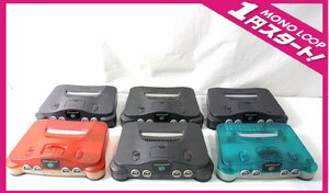 [1yP05116F]*1 jpy start *Nintendo64* person ton dou64* nintendo * video game * body * black * color *6 point summarize * game machine * present condition goods 