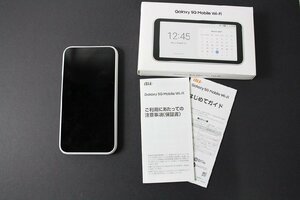 【5qP05079E】★動作品★Galaxy 5G Mobile Wi-Fi ★SCR01★ホワイト★au★利用制限〇★モバイルルーター★箱付き★現状品