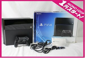 [1yP05112E]*1 jpy start *SONY* Sony *PS4* PlayStation 4* PlayStation 4*500GB*CUH-1100A* body * operation verification ending * present condition goods 