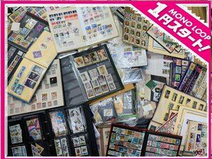 [120ST Tsu 05009D]1 jpy start * abroad stamp * foreign stamp * foreign * America * Europe * other each country * seal less * seal equipped * large amount *. summarize * approximately 12.3kg