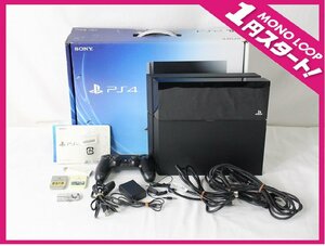 [1yP05041E]*1 jpy start *SONY* Sony *PS4* PlayStation 4* PlayStation 4*500GB*CUH-1000A* body * operation verification ending * present condition goods 