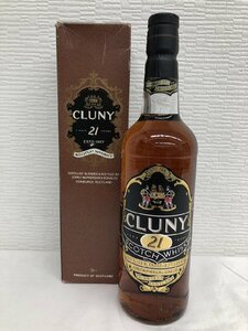 【6k酒05024F】★1円スタート★古酒・未開栓★1本★CLUNY★クルーニー★SCOTCH WHISKY★スコッチ★ウイスキー★21年★箱入り