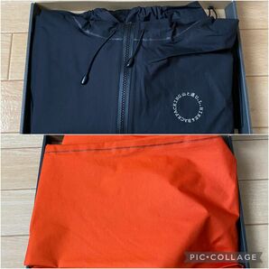 山と道 上下セット UL All-weather Jacket Pants UNISEX L ブラック オレンジ pertex