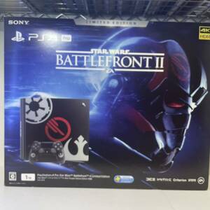 PlayStation4 Pro Star Wars Battlefront Ⅱ Limited Edition コントローラー欠品　ソフト付き【中古】　【1円スタート】