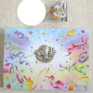 新品 ディズニー ピンバッチ ディズニーランド35周年 JCB カード 非売品 ドナルド クリスマス 限定 ピンバッジ