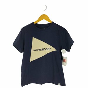 and wander(アンドワンダー) ロゴプリント半袖Tシャツ メンズ 2 中古 古着 0843