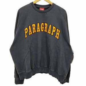 PARAGRAPH(パラグラフ) フロントロゴ クルーネックスウェットシャツ メンズ FREE 中古 古着 0243