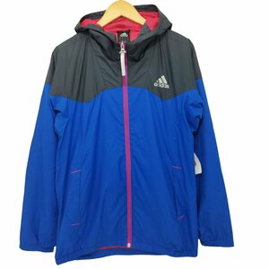 adidas(アディダス) CLIMAPROOF フーデッド ジップアップ ウィンドブレーカー メンズ J 中古 古着 0124