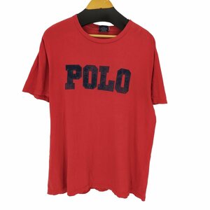 Polo by RALPH LAUREN(ポロバイラルフローレン) 90S フロントロゴプリントカットソー 中古 古着 0245