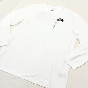 THE NORTH FACE ノースフェイス　新品未使用　US規格　ロンTシャツ 長袖　白　ホワイト　white ロゴ　ビッグロゴ